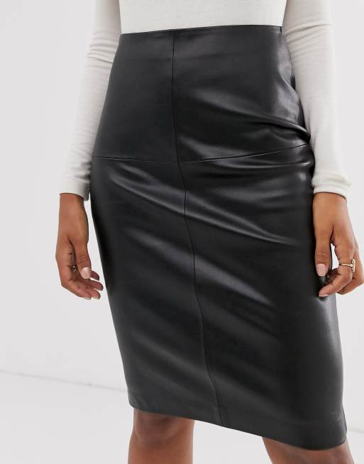 Leather Pencil Skirt -  Canada