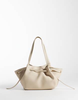 Mango Faux Leather Small Slouch Tote Bag In Pattern