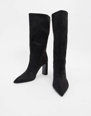 mango black suede boots