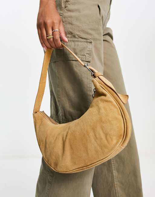 Mango on sale suede bag