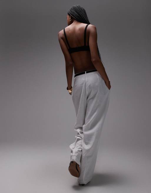 Mango featuring Kaia Gerber - Gebreide bralette in zwart, 4 van 4