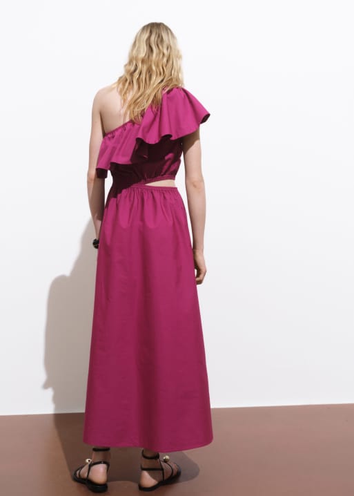white christmas dresses KAAREM - Mango Pine Overlap Side Slit Maxi Dress main image 1