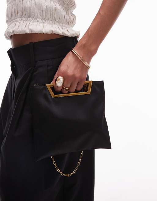 Mango featuring Kaia Gerber square holdall bag in black