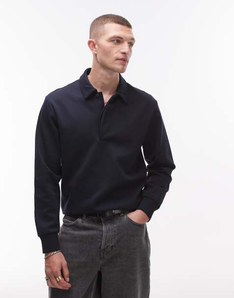 Mango - Felpa blu navy con colletto - view 1