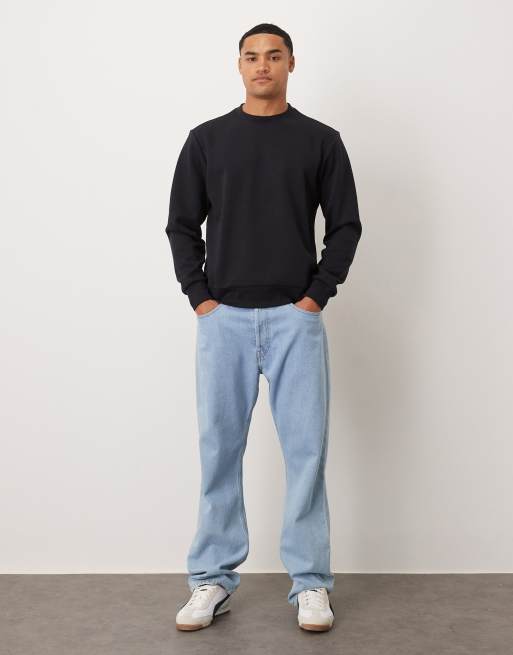 Mango Felpa oversize blu navy ASOS