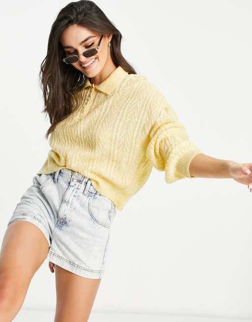 Mango 2025 yellow sweater