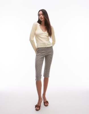 Mango Fine Rib Linen Mix Cardigan