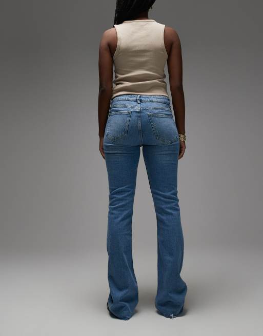 Mango - Fiona - Jean droit en denim de coton avec ourlet effiloché - Bleu clair, 3 de 5