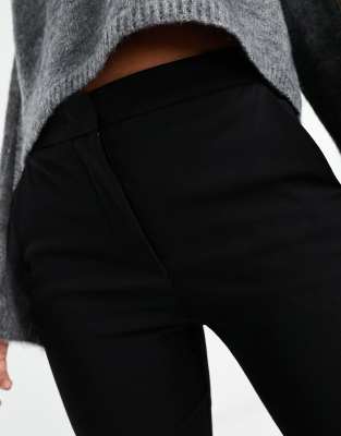 Mango fitted cigarette pants in black