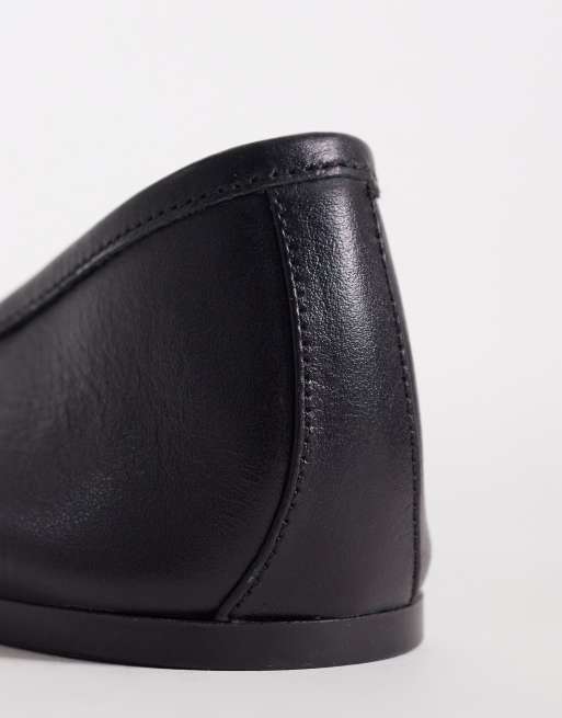 Mango – Flache Ballerinas aus 100% Leder in Schwarz, 4 von 4