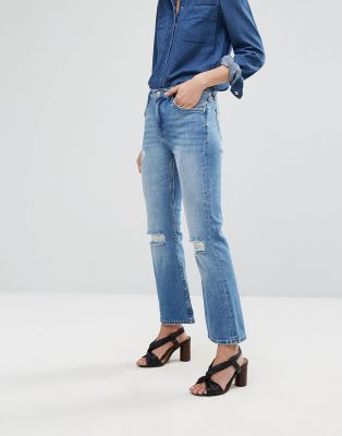 mango cropped flare jeans