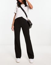 Fashion Union front seam flared pants in sparkle knit - part of a