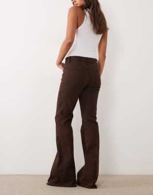 Mango Flared Jean In Brown