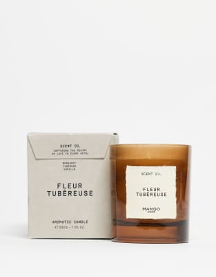 Mango Fleur Tubéreuse Scented Candle 200g-no Color In Brown