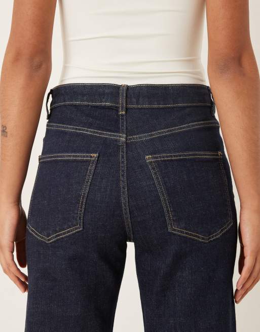 Mango - Flor - Jean d'ensemble droit en coton à nouer - Indigo, 4 de 5