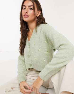 sage cardigan