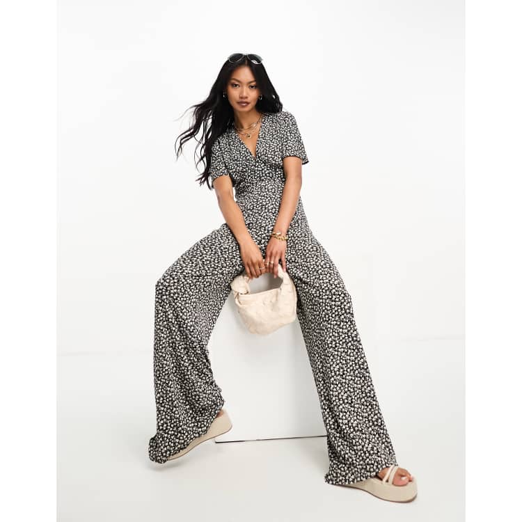 Mango long store printed jumpsuit