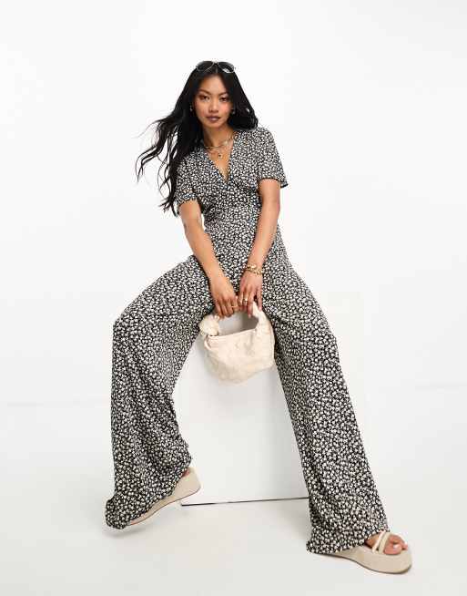 Mango store floral jumpsuit