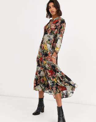 mango flower print dress