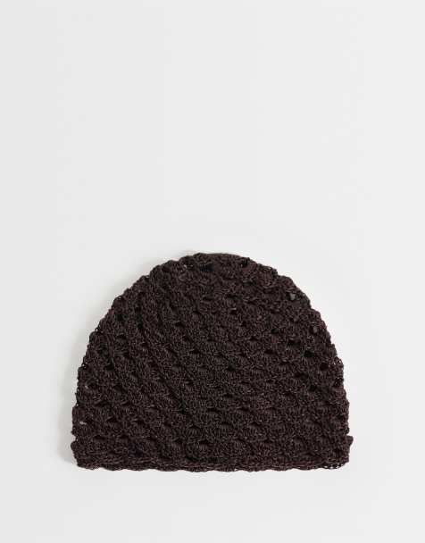 Mango - Gebreide beanie in chocoladebruin - view 1