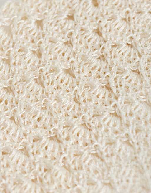 Mango - Gebreide beanie in crème, 2 van 3