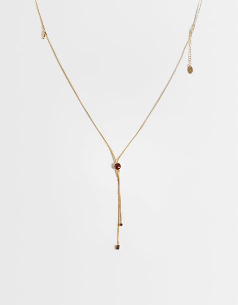 Mango gelaagde ketting in goud - view 1