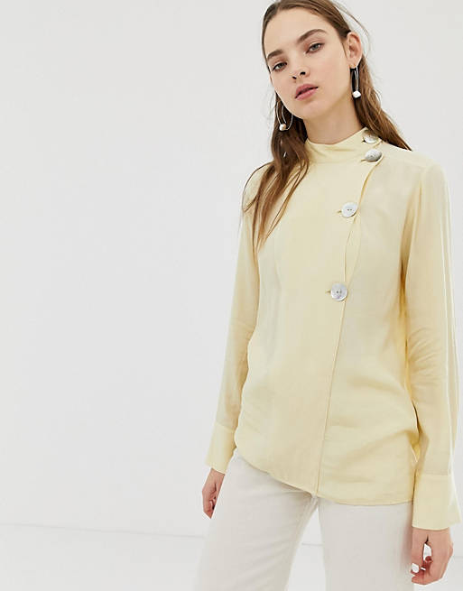 DAMEN Hemden & T-Shirts Bluse Basisch Mango Bluse Rabatt 71 % Beige XS 