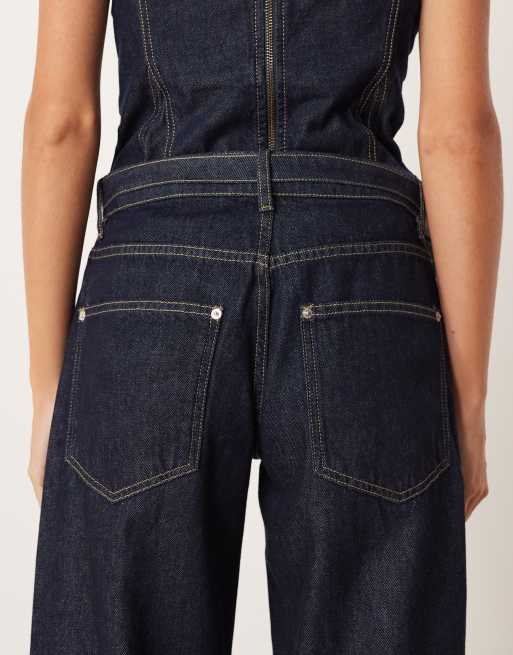 Mango – Gerade geschnittene Jeans aus 100% Baumwolle in Indigoblau, Kombiteil, 4 von 5