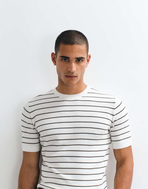 Mango gestreiftes T-Shirt in Beige - view 1