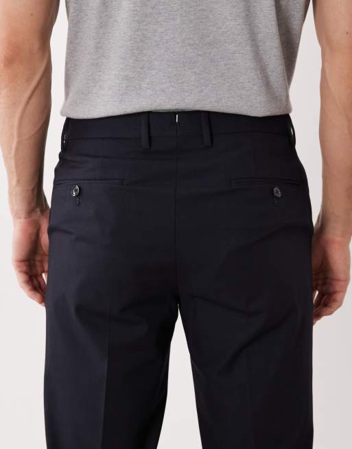 Mango - Getailleerde slim-fit broek in marineblauw, deel van co-ord set, 5 van 5