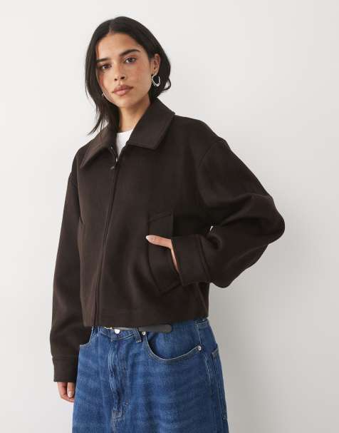 Mango giacca bomber marrone - view 1