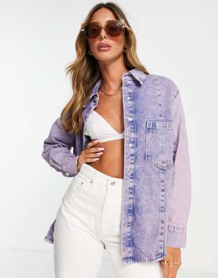 Giacca di jeans on sale viola