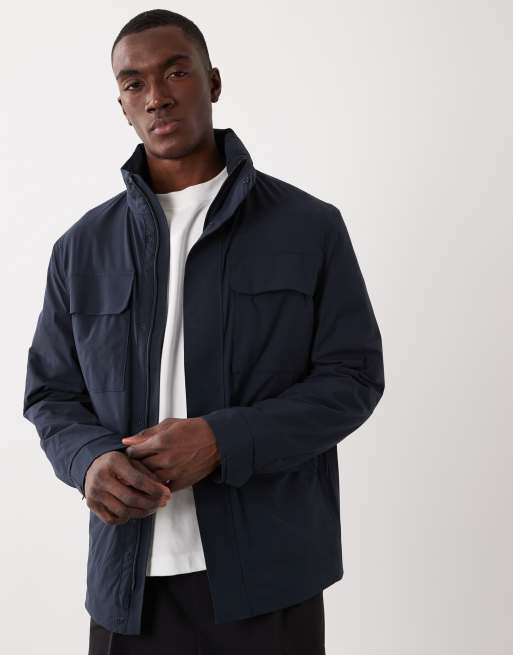 Mango - Giacca tecnica blu navy con zip, 2 di 5