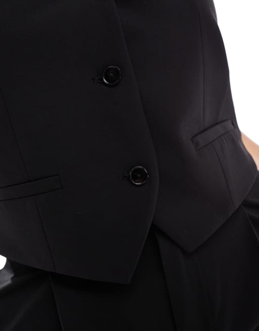 Mango - Gilet dad nero in coordinato, 3 di 4