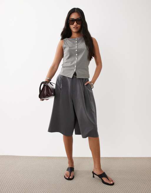 Mango - Gilet de tailleur à encolure bateau - Gris, 2 de 4