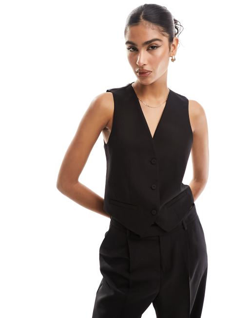 Mango Gilet de tailleur d ensemble Noir