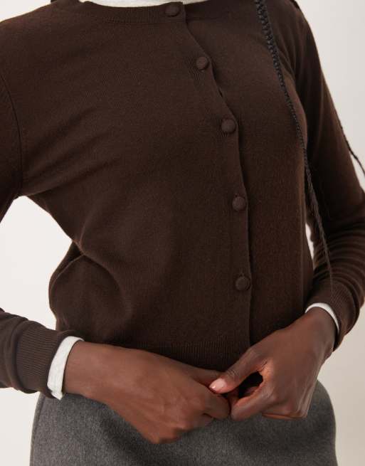 Mango - Gilet léger - Chocolat, 3 de 4