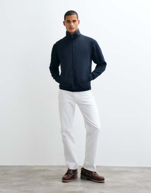 Mango gilet réversible bleu marine et crème, 3 de 5