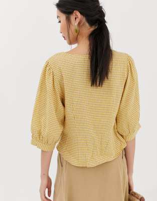 mango yellow blouse