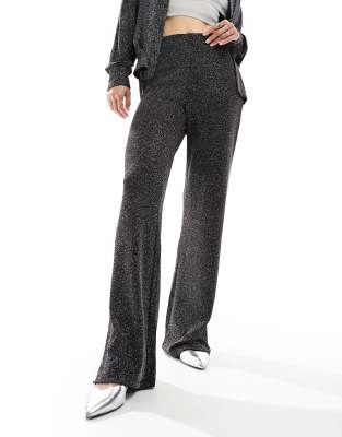 Pailletten broek dames lange wijde pijpen glitterbroek lange party broek hoge taille vrijetijdsbroek metallic broek carnaval kostuum oudejaarsavond outfit Sparkly broek Palazzo paillettenbroek