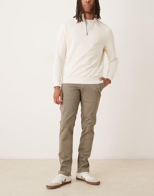 Mango - Grå slim fit-bukser i bomuld, 2 af 5