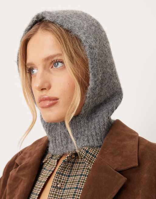 Mango - Grå strikket halsedisse