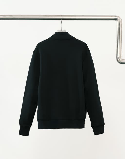 Mango – Granatowa bluza z mieszanki bawełny z zamkiem pod szyją, 3 z 5