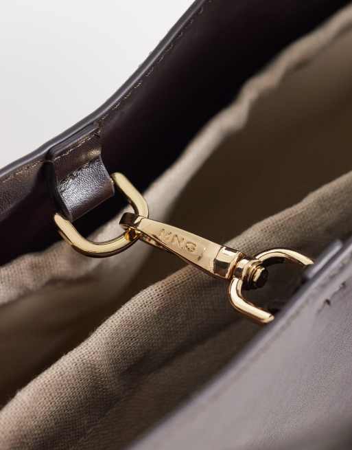 Mango - Grand sac seau - Chocolat, 3 de 4