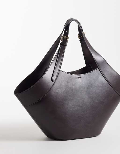 Mango - Grand sac seau - Chocolat, 4 de 4