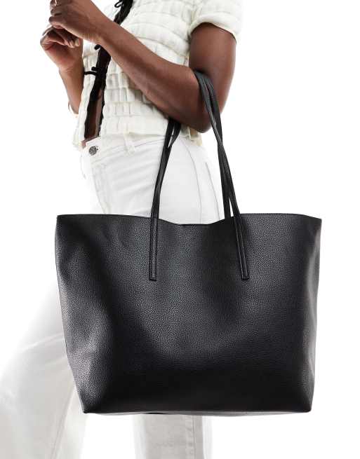 Mango Grand tote bag Noir ASOS