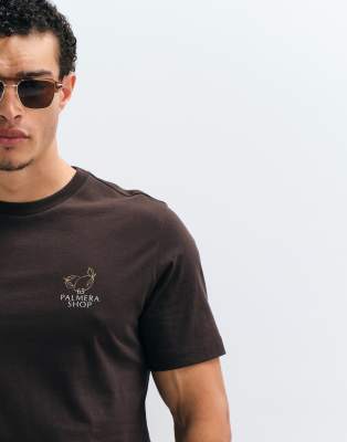 Mango Graphic T-shirt In Black