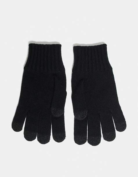 Mango - Guanti neri misto lana - view 1