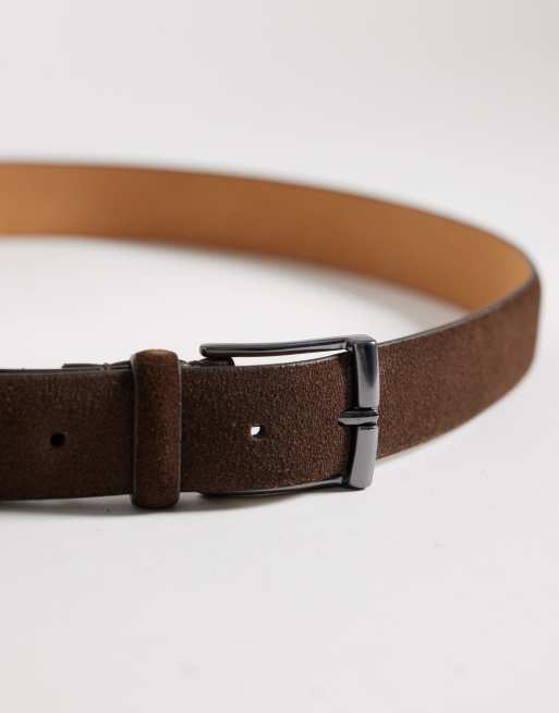 Mango – Gürtel aus 100% Leder in Braun mit silberfarbener Schnalle, 3 von 3