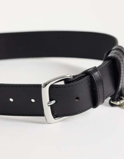 Mango – Gürtel aus 100% Leder in Schwarz mit Schnallendetail, 2 von 3
